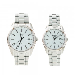 Alexandre Christie AC 8660 Silver White Couple